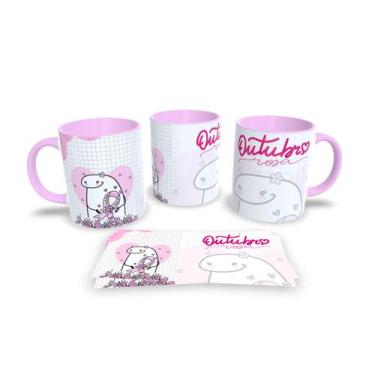 Imagem de Canecas Rosa de Porcelana Personalizadas Outubro Rosa - Estampa Sublim