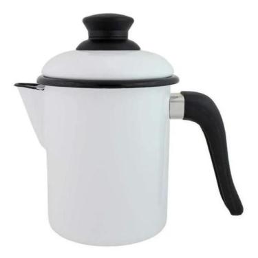 Imagem de Leiteira Esmaltada 900ml Nr10 Ewel, Branco