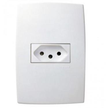 Imagem de Conjunto de Tomada 2p+t Completa 4x2 Branco - Pial Legrand