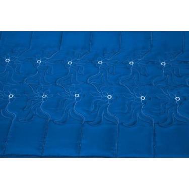 Imagem de Colcha Casal Padrão para o Dia a Dia Matelada Bordada DIVA AZUL - DG C