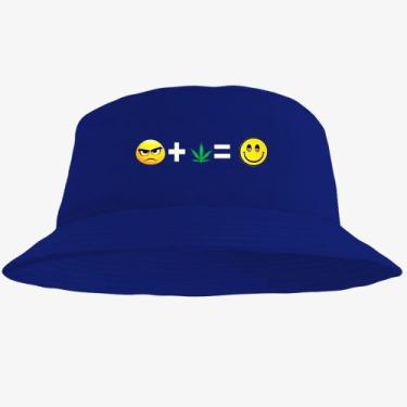 Imagem de Boné Chapéu Bucket Hat Estampado Emoji - MP Moda Masculina, Único, Azu