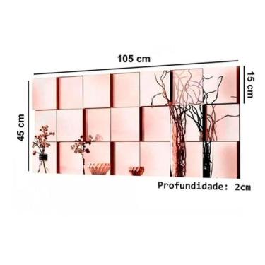 Imagem de Espelho Decorativo 3D Painel Liverpool Montável 21 Peças - Papel De Pa