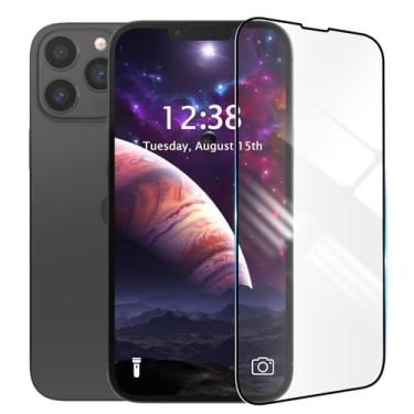 Imagem de YOUULAR Pacote com 3 películas protetoras de vidro temperado para Samsung Galaxy A06, dureza 9H, alta transparência, antiestilhaçamento, antibolhas, anti-impressão digital, borda preta