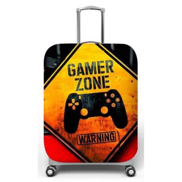Imagem de Capa para mala de viagem M, medidas max C40x A59 x P27cm Gamer Zone - 