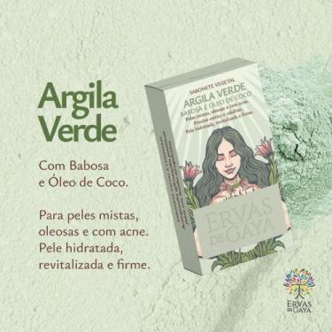 Imagem de Sabonete vegetal argila verde - ERVAS DE GAYA