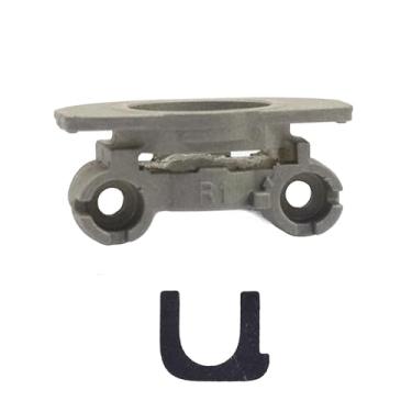 Imagem de BestParts Dobradiça giratória de plástico prateado + dobradiça de metal XM4 em forma de U para fone de ouvido Sony WH-1000XM4 WH1000XM4 (direito)