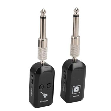 Imagem de Captador de Guitarra Sem Fio, 30Hz-18KHz Recarregável Áudio Sem Fio Guitarra Transmissor Receptor, Guitarra Sem Fio Pickup Piano Bass Instrument sistemas de Guitarra Sem Fio,