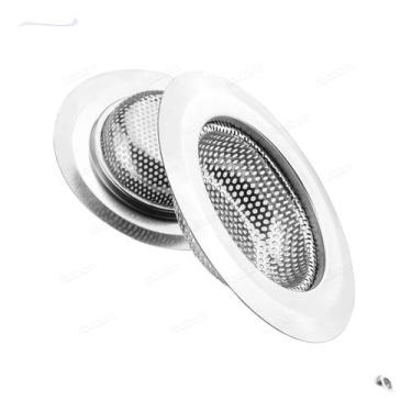 Imagem de Ralinho Inox Grande C/borda Para Pia Ralo 11,5cm Cozinha Uny - Uny Gif