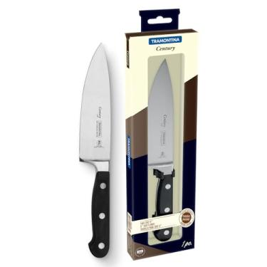 Imagem de Faca Chef 6", Tramontina, Century 24011106, Preto