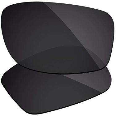 Imagem de Firtox Lentes polarizadas de substituição compatíveis com óculos de sol Oakley Fives Squared - Stealth Black