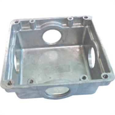 Imagem de Caixa Piso Aluminio Fundido 4X4 Baixa X 1'' Cps44Bx 1 - STAMPLAC