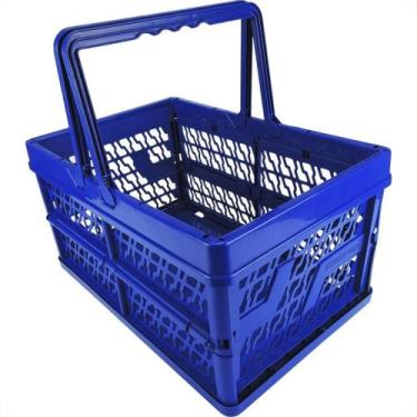 Imagem de Caixa Plastica Dobravel Multiuso Com Alca Brasfort 12Kg 7837