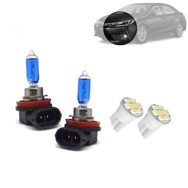 Imagem de Kit de Lâmpadas Halógena Super Branca Farol Milha H11 para Corolla 200