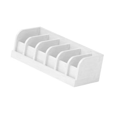 Imagem de IEUDNS Corrente Organizador de cinto Rack de madeira gaveta de contêiner em casa armário para gravata borbole, Branco