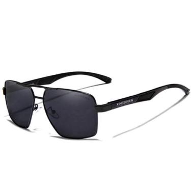 Imagem de Óculos De Sol Masculino Design Alumínio Lente Espelho Polarizada Uv400