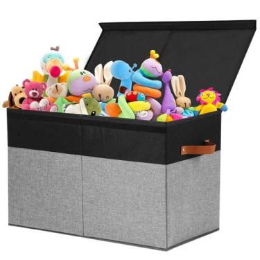 Imagem de Caixa de Armazenamento de Brinquedos Gowee 83L - Com Tampa e Divisória