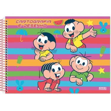 Imagem de Caderno Desenho Espiral Turma Da Mônica 60 Fls São Domingos - Foroni, 