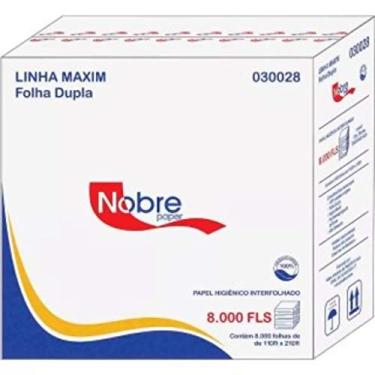 Imagem de PAPEL HIGIENICO INTERFOLHADO FOLHA DUPLA 8.000FLS NOBRE