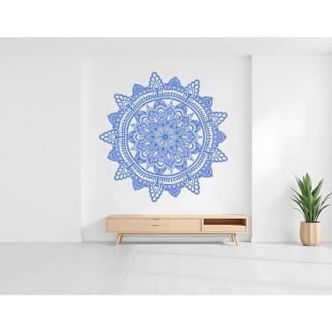 Imagem de Adesivo De Parede Mandala Azul