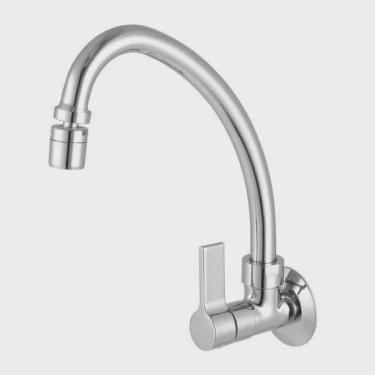 Imagem de Torneira para Cozinha com Bica Móvel de Parede Atria 1187 bj aa Meber Metais Cromado