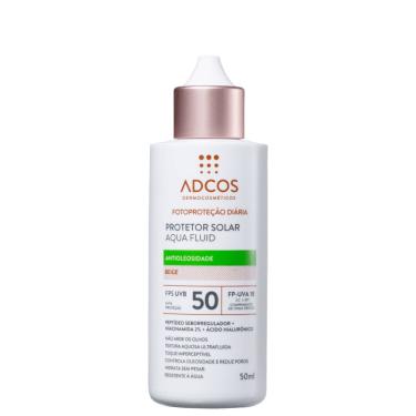 Imagem de Adcos Aqua Fluid FPS50 Protetor Solar Facial Cor Beige 50ml