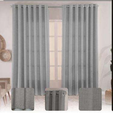 Imagem de Cortina Elegante Linhão Grosso 3,00x2,60 Para Sala Quarto - EMPÓRIO DO