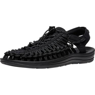 Imagem de KEEN Sandália feminina Uneek Classic com dois cordões, Preto/preto, 7