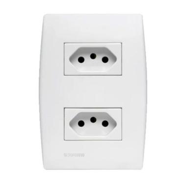 Imagem de Conjunto 2 Tomadas 10a 4x2 Ilus Siemens Soprano