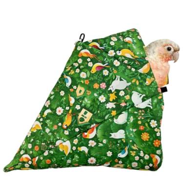 Imagem de Casa de ninho de pássaros, rede suspensa quente de inverno, cabana de canto de cama de pássaro para gaiola, economize espaço, adequada para periquitos, periquitos, caiques, conures, calopsitas e