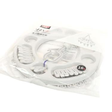 Imagem de Varal Redondo com 16 Prendedores Branco Multiuso secador de roupas