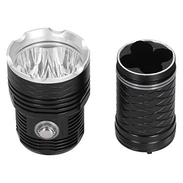 Imagem de Lanterna LED, Resistente à Corrosão Stepless Dimming Tocha de Mergulho Aviação Liga de Alumínio Magnésio Com Cordão para Exterior