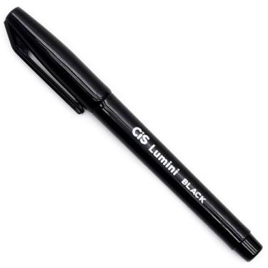 Imagem de Caneta Marca Texto Preto Cis Lumini Black