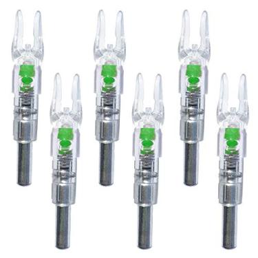 Imagem de Reikawa Nocks iluminados 6PCS-S para flechas com arco composto de 0,244/6,2 mm de diâmetro interno para caça e tiro