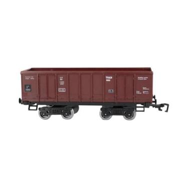 Imagem de Trem RC de 4cm - Pista de Transporte de Carga com Acessórios DIY, Cami