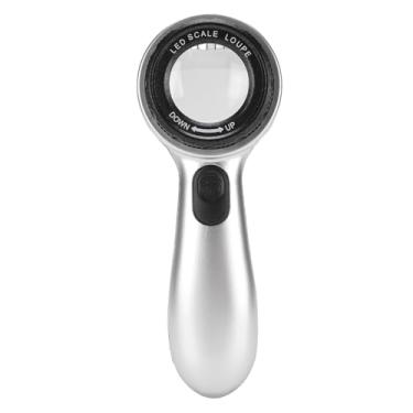 Imagem de Lupa Recarregável Com Luz, 30X 4 Modos de Iluminação Handheld Grande Iluminado Amplie Len, Iluminado Livro Lupa para Crianças Senior Reading Inspection Jóias Natal