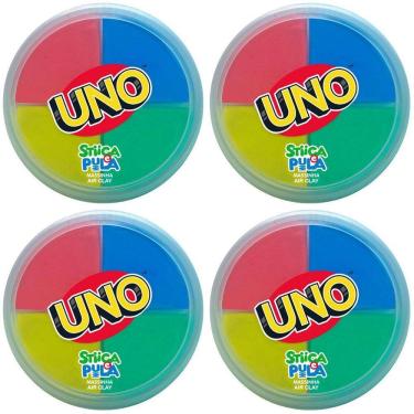 Imagem de 4X Stiica E Pula Massinha Air Clay 20G Uno - Doce Brinquedo