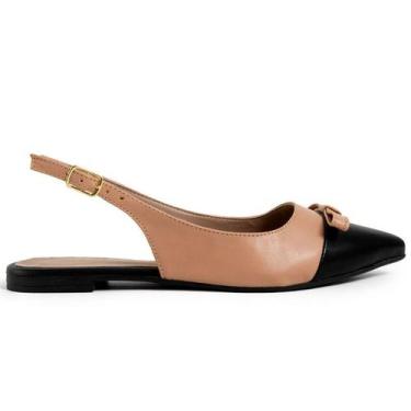 Imagem de Sapatilha Feminina Casual Com Fivela Ajustável Slingback Super Macia L