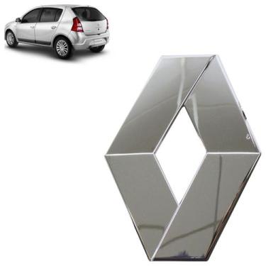 Imagem de Emblema Tampa Traseira Logan 2008 2009 2010 2012 2013 Cromado - Automo