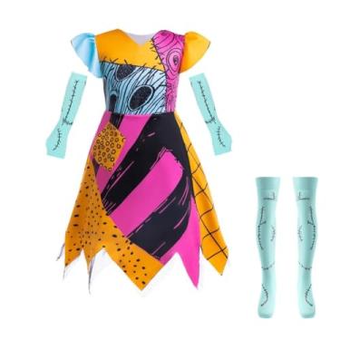Imagem de Dressy Daisy Fantasia de Halloween Sally Nightmare, fantasia de festa com acessórios para meninas, tamanho 8-10