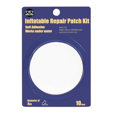 Imagem de Breliter Kit de reparo de remendo inflável - Fita de reparo de piscina TPU impermeável, patch de reparo resistente para colchão de ar, casa de balanço, brinquedos infláveis, barraca, anel de natação -