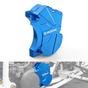 Imagem de NICECNC Tampa de bomba de óleo de tarugo azul de alumínio com parafusos de aço inoxidável compatível com Yamaha Blaster 200 YFS200 1988-2006, Blaster 200 YFS200SE Special Edition 2006