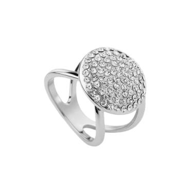 Imagem de Anel de seda com strass e disco redondo, clipe de seda para mulheres, moda minimalista, exclusiva, dourada, prata, fivela, suporte, cachecóis, xale, camiseta para vestidos, acessórios de roupas, joias