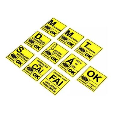 Imagem de Kit Adesivos Selos Qualidade Ford Parabrisa Escort Xr3 Gi