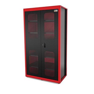 Imagem de Armário Modular para Ferramentas Vertical 2 Portas com Visores Tramontina PRO Vermelho