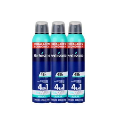 Imagem de Kit Desodorante Aerosol Antitranspirante Herbíssimo Blue Ice 250Ml - 3