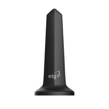 Imagem de Antena Digital Interna Shark para TV, Cabo de 1,5m, Ganho de 5 dB, Alcance 30km, Compatível com Sinal Analógico e Digital 4K HDR, Preto, HDTV1500, ELG