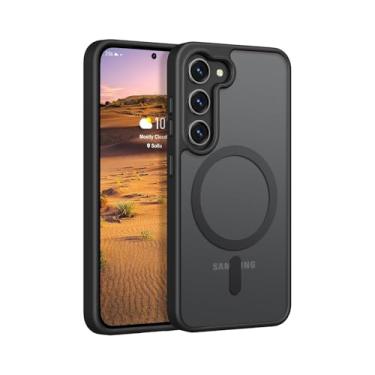 Imagem de BEMMY Capa Capinha Case Para Samsung Galaxy S25Plus, Capinha Case Magnética para Samsung Galaxy Compatível com Mag-safe, Capa Para Celular Translúcida Mate Resistente A Choques (S25Plus)