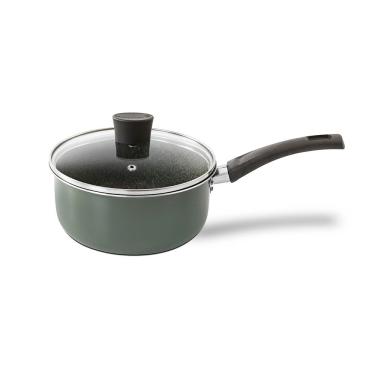 Imagem de Panela Multiflon Ekó 18cm Antiaderente Tampa de Vidro Verde