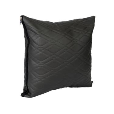 Imagem de Almofada Decorativa Cheia Capa e Refil Protetora | Impermeável com Zíper | Ideal Para Áreas Externas | Cores Variadas (Grafite)