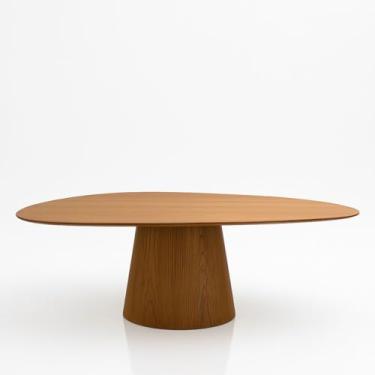Imagem de Mesa De Jantar Cone Oval Orgânica 198x122 Cm Freijó